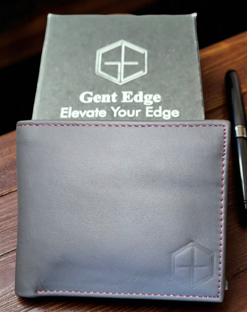 Dark Brown Plain Texture Leather Wallet – 2 Cash Pockets & 10 Card Slots (Latest Collection)