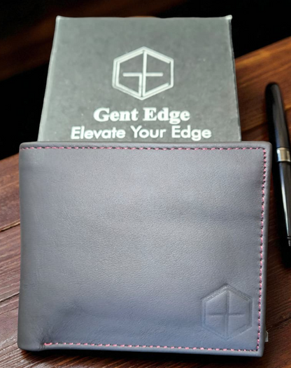Dark Brown Plain Texture Leather Wallet – 2 Cash Pockets & 10 Card Slots (Latest Collection)