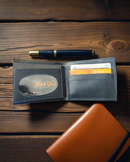 Blue Crocodile-Texture Leather Wallet – 2 Cash Pockets & 10 Card Slots (Latest Collection)