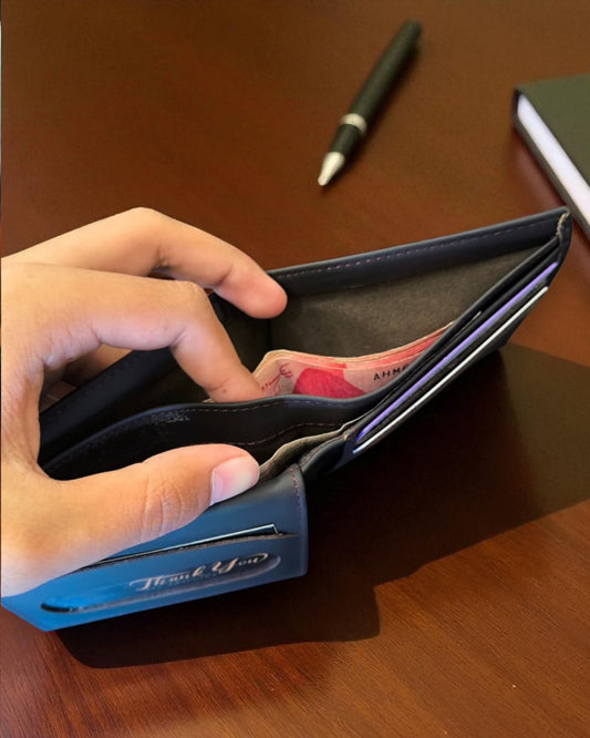 Dark Brown Crocodile-Texture Leather Wallet – 2 Cash Pockets & 10 Card Slots (Latest Collection)